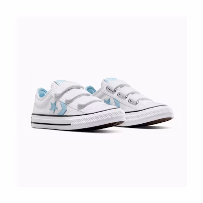 (TD) Converse Star Player 76 3V OX White Kids Casual Shoes White color