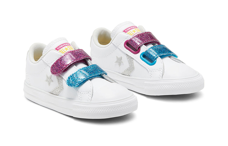 Lookbook (TD) Converse Star Player Low Top 'Blanco Azul Morado' 768479C