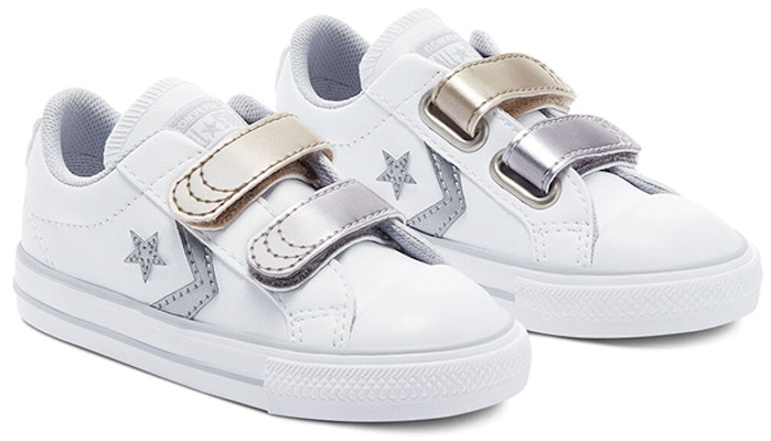 嬰童 Converse Star Player 低筒 白銀 Lookbook 嬰童 Converse Star Player 低筒 白銀