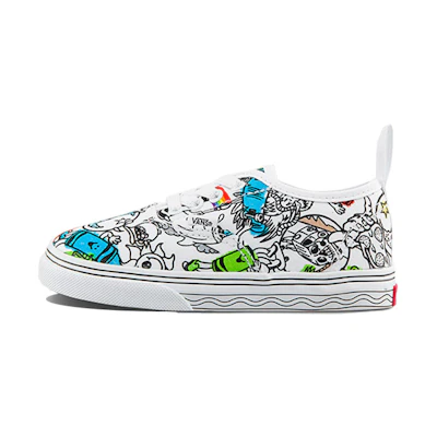 (TD) Crayola Vans Authentic Elastic Lace 'Sketch Your Way'