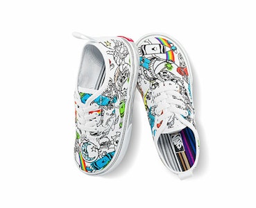 (TD) Crayola x Vans Authentic Elastic Lace 'Diseña Tu Estilo' VN0A34A1ARE Lookbook (TD) Crayola x Vans Authentic Elastic Lace 'Diseña Tu Estilo' VN0A34A1ARE