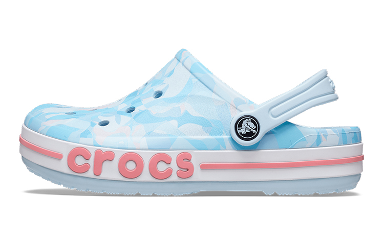 (Toddler) Crocs Bayaband Bubble Camo Clogs 'Mineral Blue Pink' 207807-4JQ