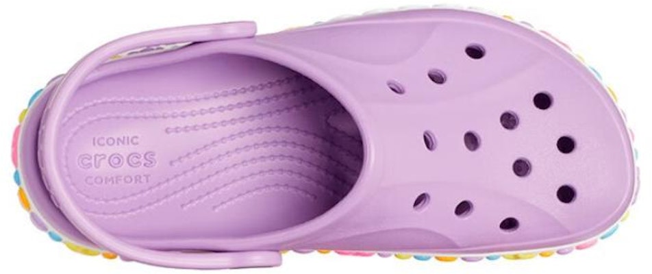 (Toddler) Crocs Bayaband Charm Band Clogs 'Purple White' 208102-5PR Shop (Toddler) Crocs Bayaband Charm Band Clogs 'Purple White' 208102-5PR