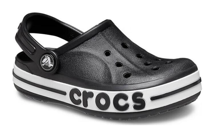 Shop (Toddler) Crocs Bayaband Clogs 'black White' 207018-001