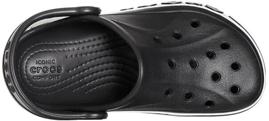 (Toddler) Crocs Bayaband Clogs 'black White' 207018-001 Purchase (Toddler) Crocs Bayaband Clogs 'black White' 207018-001