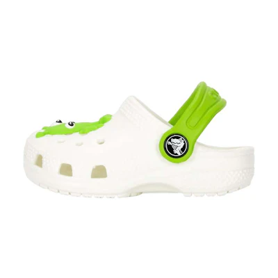 (TD) Crocs Classic Glow Alien Clog 'White Green'