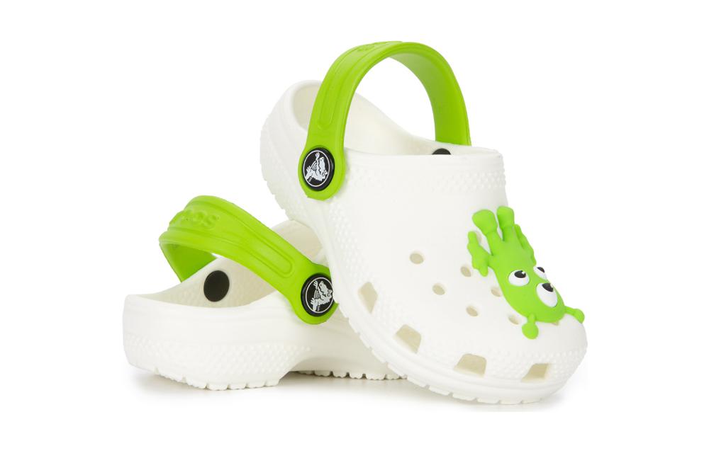 Order (TD) Crocs Klasik Bersinar Alien Clog 'Putih Hijau' 208653-90H
