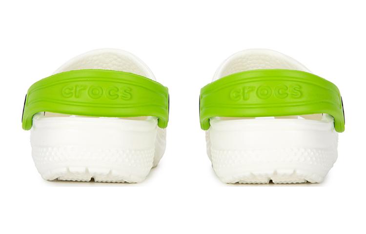 Lookbook (TD) Crocs Klasik Bersinar Alien Clog 'Putih Hijau' 208653-90H