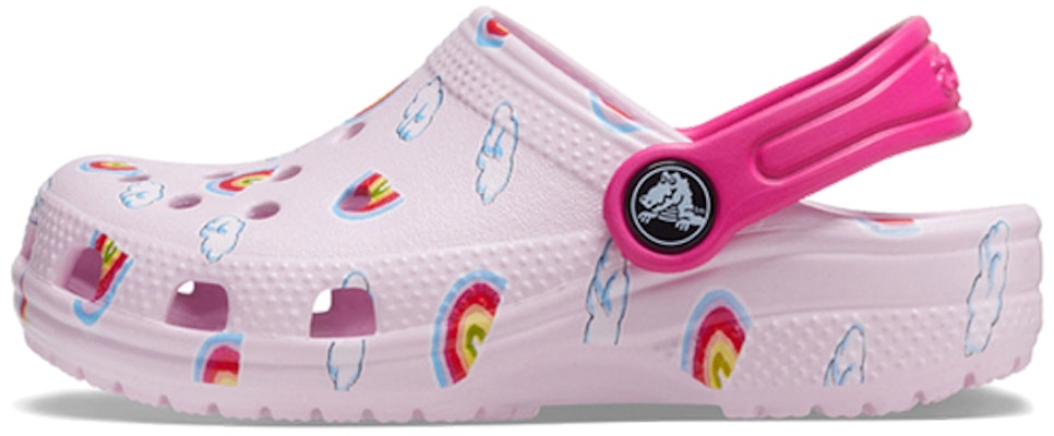 (Toddler) Crocs Classic Graphic Print Clogs 'Pink' 207321-6GD Buy (Toddler) Crocs Classic Graphic Print Clogs 'Pink' 207321-6GD