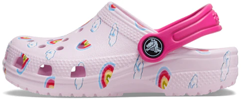 (Toddler) Crocs Classic Graphic Print Clogs 'Pink' 207321-6GD (Toddler) Crocs Classic Graphic Print Clogs 'Pink' 207321-6GD