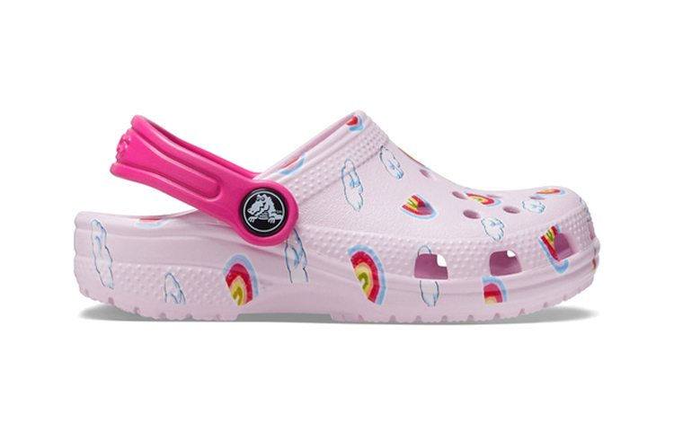 Order (Toddler) Crocs Classic Graphic Print Clogs 'Pink' 207321-6GD
