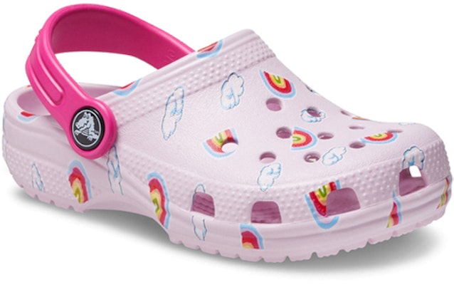 (TD) Crocs 经典图案印花凉鞋 '粉色' 207321-6GD Lookbook (TD) Crocs 经典图案印花凉鞋 '粉色' 207321-6GD