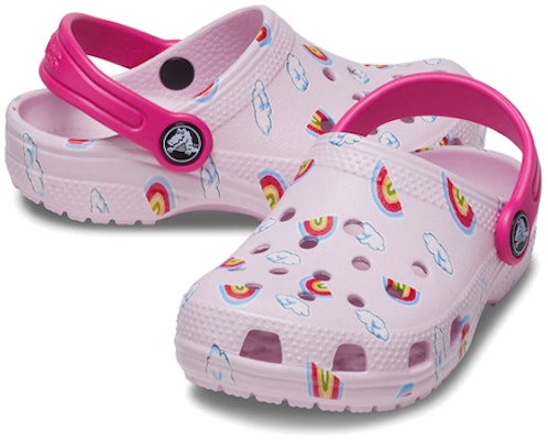 (Toddler) Crocs Classic Graphic Print Clogs 'Pink' 207321-6GD Shop (Toddler) Crocs Classic Graphic Print Clogs 'Pink' 207321-6GD