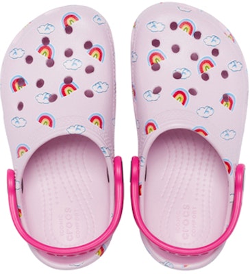 (Toddler) Crocs Classic Graphic Print Clogs 'Pink' 207321-6GD Purchase (Toddler) Crocs Classic Graphic Print Clogs 'Pink' 207321-6GD