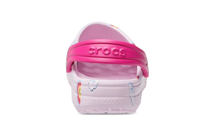 Details for (Toddler) Crocs Classic Graphic Print Clogs 'Pink' 207321-6GD