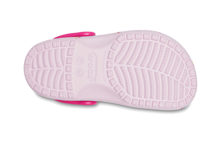 Sizing (Toddler) Crocs Classic Graphic Print Clogs 'Pink' 207321-6GD