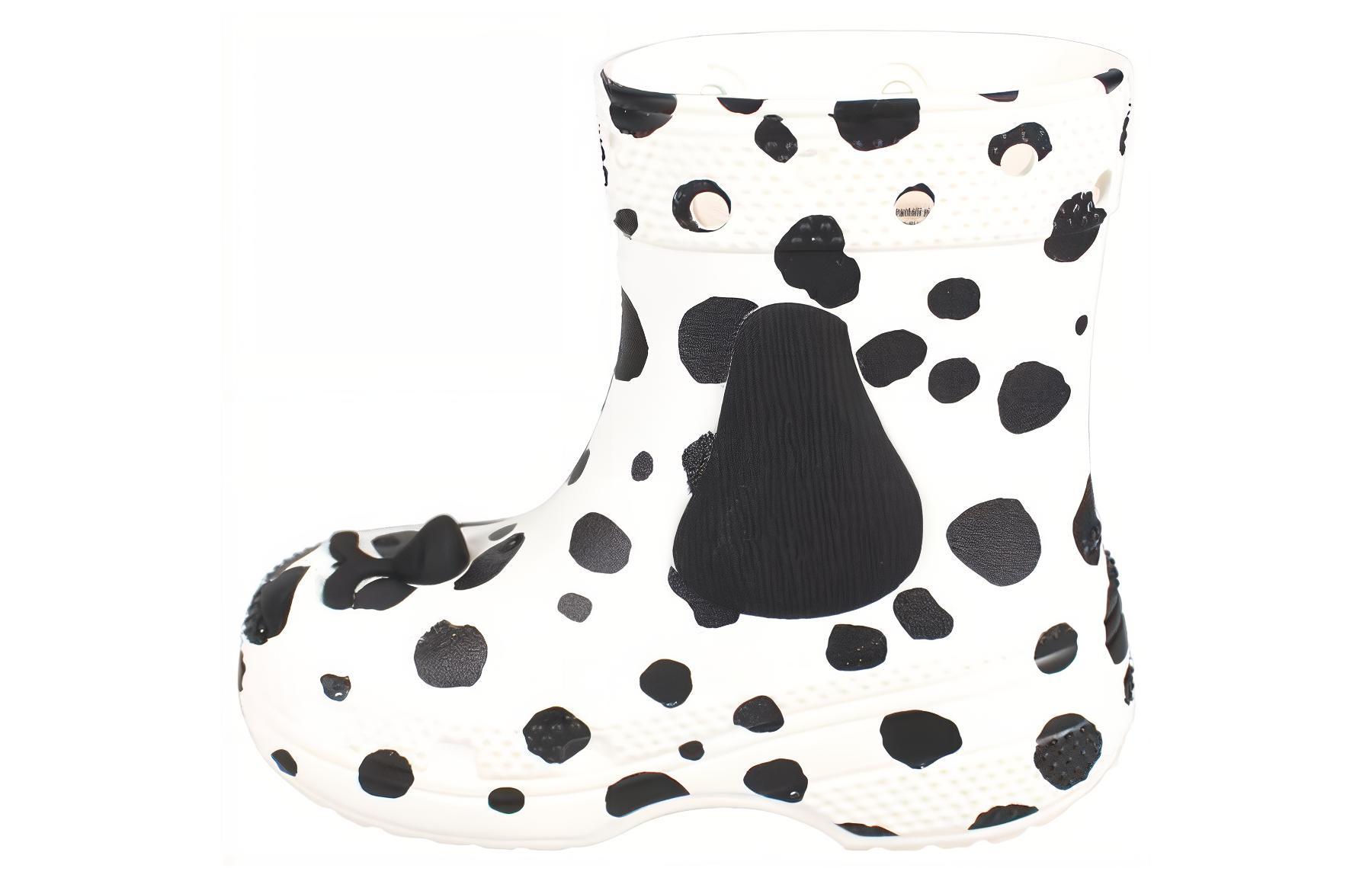 (Toddler) Crocs Classic I AM Dalmatian Boots 'White Black' 209079-103
