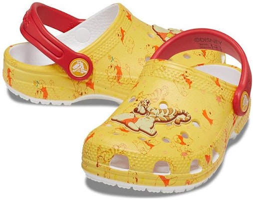 (Toddler) Crocs Classic Winnie the Pooh Clogs 'Yellow Red' 208358-94S Lookbook (Toddler) Crocs Classic Winnie the Pooh Clogs 'Yellow Red' 208358-94S