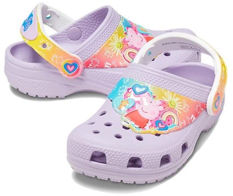 (TD) 小猪佩奇 Crocs 经典洞洞鞋 '淡紫色' 207915-03 Lookbook (TD) 小猪佩奇 Crocs 经典洞洞鞋 '淡紫色' 207915-03