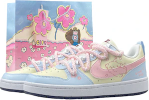 (Toddler) Custom Nike Court Borough 2.0 "Lucky Dog" Cute Minimal Hand-Painted Blue GS Sneakers FV8120-141 (Team49-Chosen Puppy 2.0 + Gift Bag) (Toddler) Custom Nike Court Borough 2.0 "Lucky Dog" Cute Minimal Hand-Painted Blue GS Sneakers FV8120-141 (Team49-Chosen Puppy 2.0 + Gift Bag)