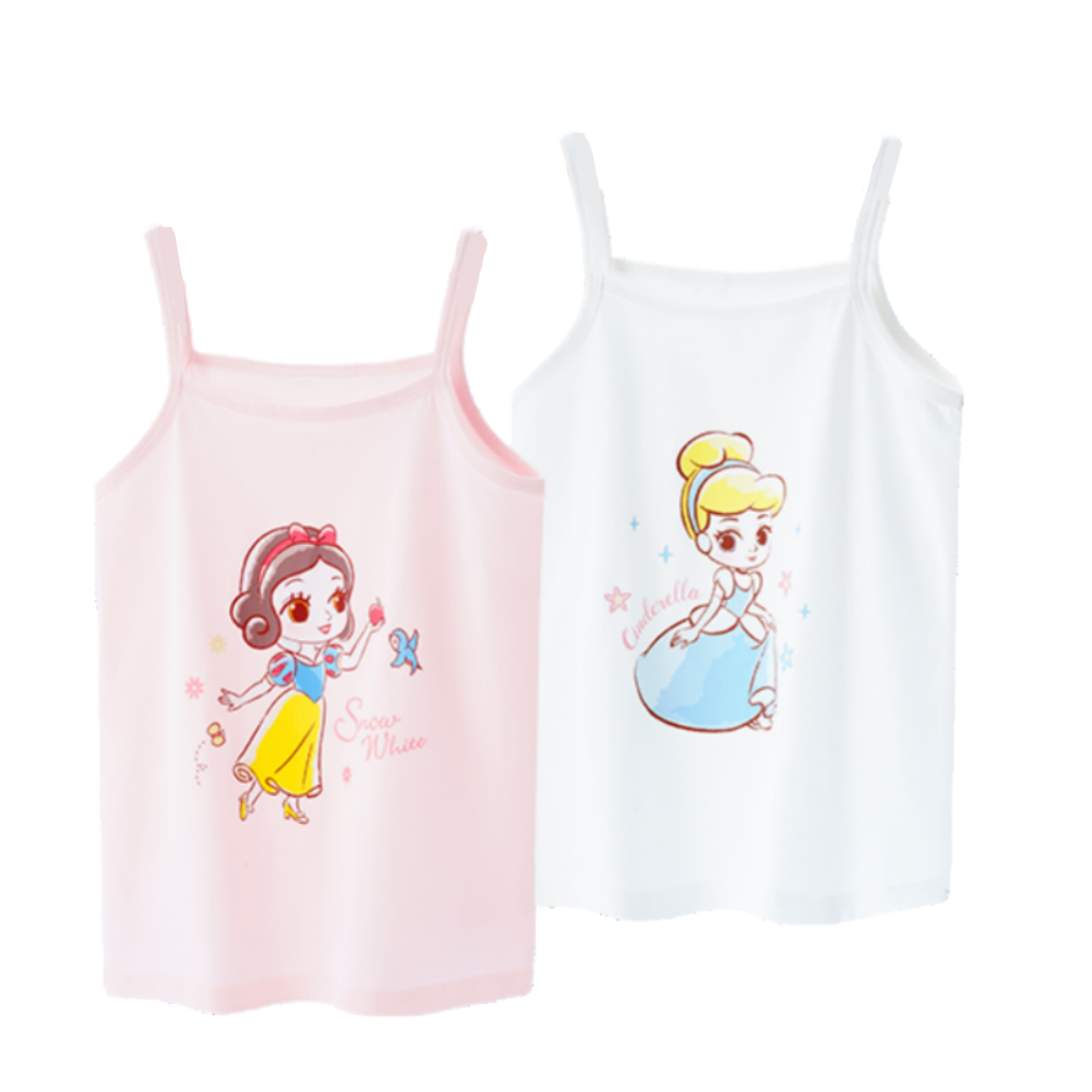 (Toddler) Disney Kids' Cartoon Print Sleeveless Tank Top 2-Pack - Comfortable & Stylish DISNEY-A028