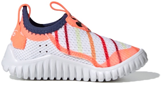 【TD嬰幼兒】Disney x adidas Rapidazen 米妮 條紋 低筒休閒運動鞋白橙 Order 【TD嬰幼兒】Disney x adidas Rapidazen 米妮 條紋 低筒休閒運動鞋白橙