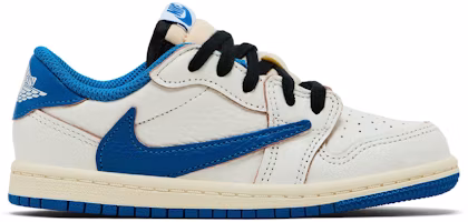 (Toddler) Fragment Design x Travis Scott x Air Jordan Air 1 Retro Low OG SP 'Sail Military Blue' DO5441-104 (Toddler) Fragment Design x Travis Scott x Air Jordan Air 1 Retro Low OG SP 'Sail Military Blue' DO5441-104