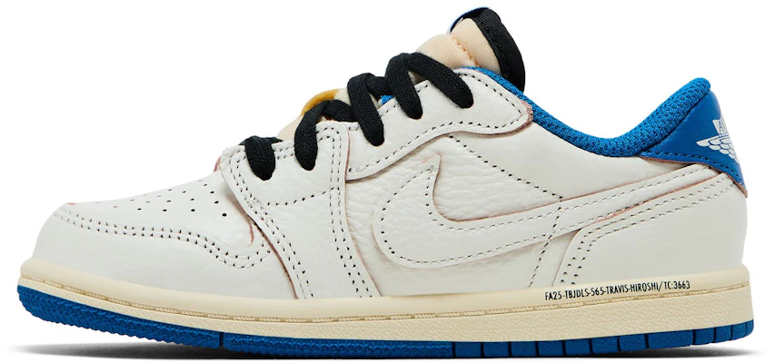 (TD) Fragment Design x Travis Scott x Air Jordan 1 Low OG SP ''Sail Bleu Militaire'' DO5441-104 Lookbook (TD) Fragment Design x Travis Scott x Air Jordan 1 Low OG SP ''Sail Bleu Militaire'' DO5441-104