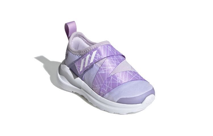 Lookbook TD 嬰童 Disney x adidas Fortarun Frozen 冰雪奇緣聯名 魔術貼 低幫休閒跑步鞋 紫色