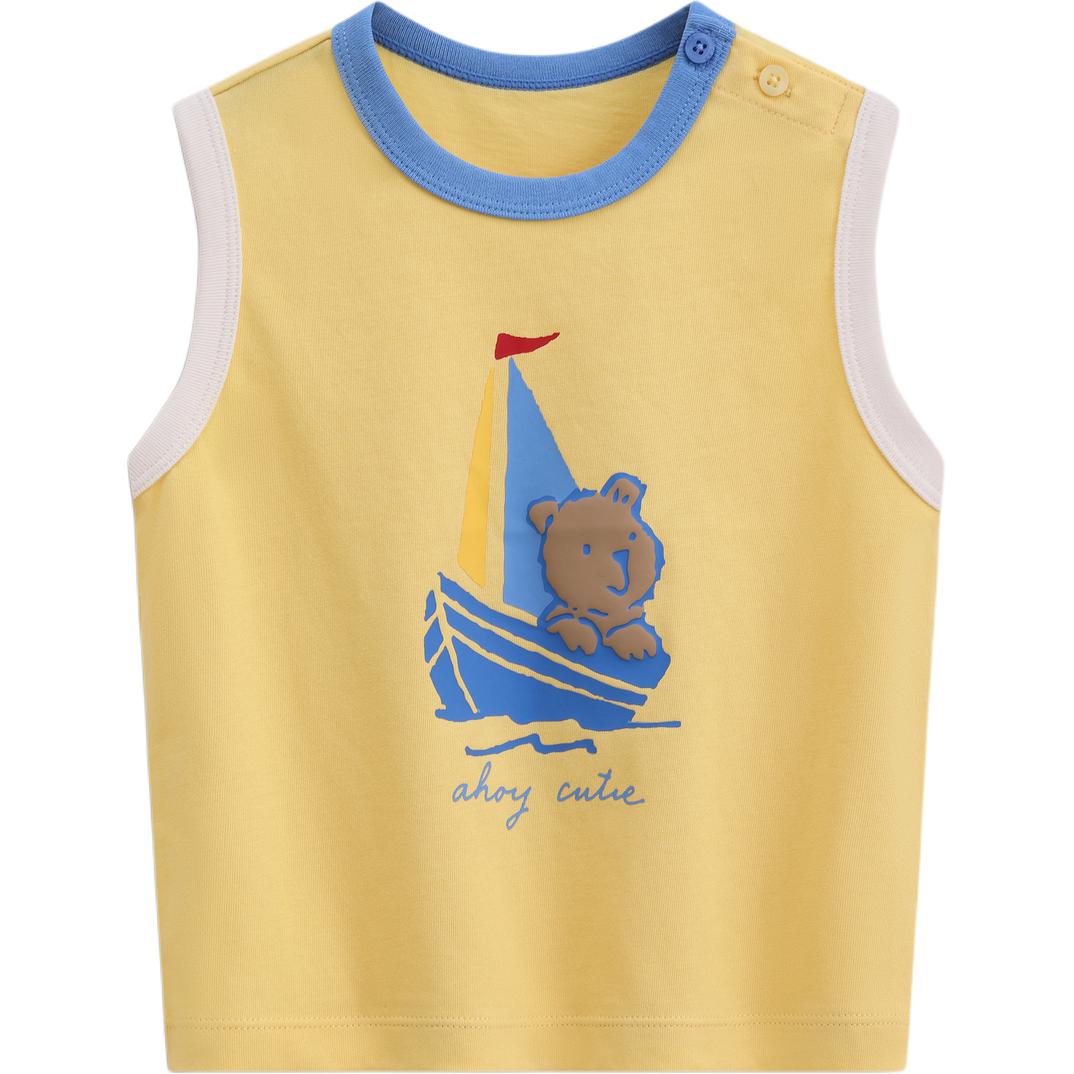 (Toddler) GAP Kids Cotton Bear Print Sleeveless Vest 907414