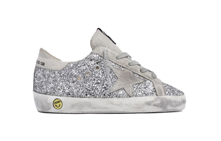 Order (Toddler) Golden Goose Super-Star 'Distressed Silver Grey' GJF00101.F000416.70136