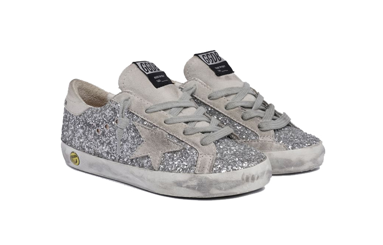 Lookbook (Toddler) Golden Goose Super-Star 'Distressed Silver Grey' GJF00101.F000416.70136
