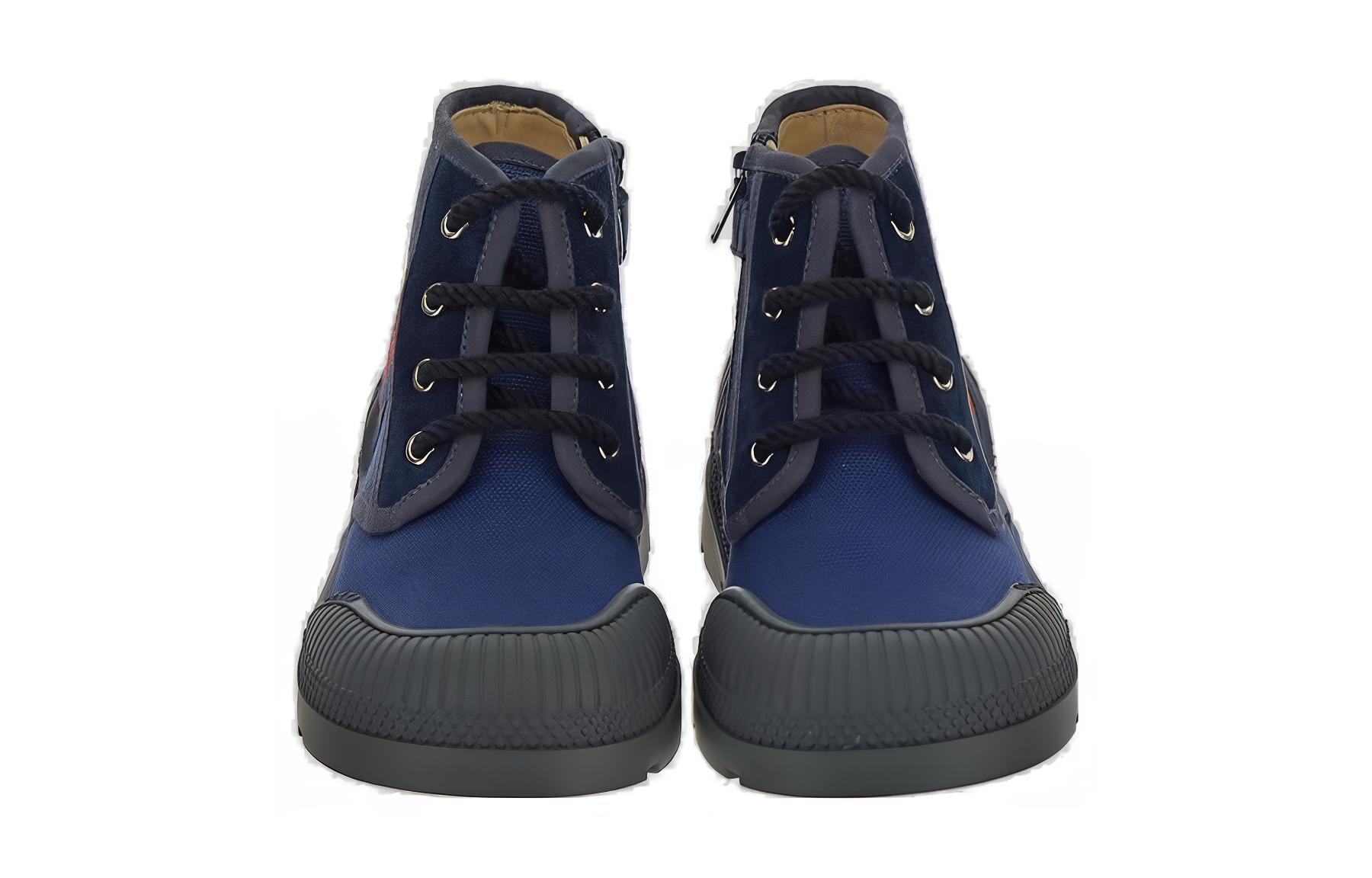 Order (Toddler) Gucci Cotton Canvas Lace-Up Low-Top 'Blue' 749243-FACRG-4244