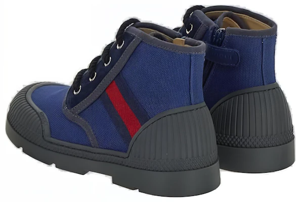 (Toddler) Gucci Cotton Canvas Lace-Up Low-Top 'Blue' 749243-FACRG-4244 Lookbook (Toddler) Gucci Cotton Canvas Lace-Up Low-Top 'Blue' 749243-FACRG-4244