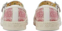 Lookbook (Toddler) Gucci Double G Ballet Flat 'Pink White Cotton' 681373-U4G20-6848