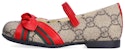 (TD) Gucci GG Ballet Flats 'Beige Ebony' Wanita 649033-2OQ40-9766