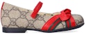 (TD) Gucci GG Ballet Flats 'Beige Ebony' Wanita 649033-2OQ40-9766