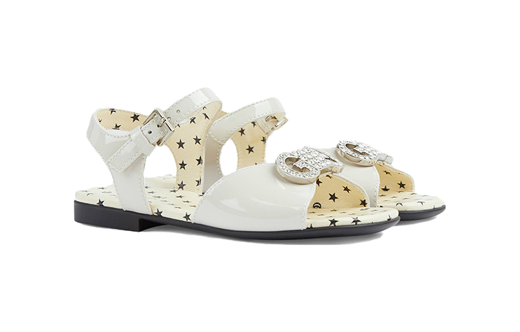 Lookbook (Toddler) Gucci Low-Top Buckle 'Walking Shoe White' 724213-ALU00-9526