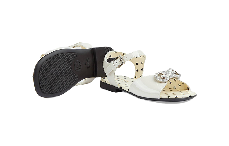 Details for (Toddler) Gucci Low-Top Buckle 'Walking Shoe White' 724213-ALU00-9526