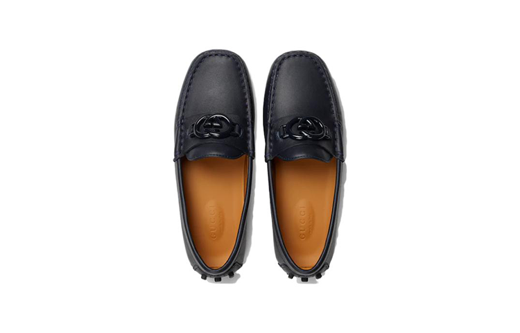 Shop (TD) Gucci低帮圆头休闲鞋‘深蓝色’ 725739-1XH00-4009