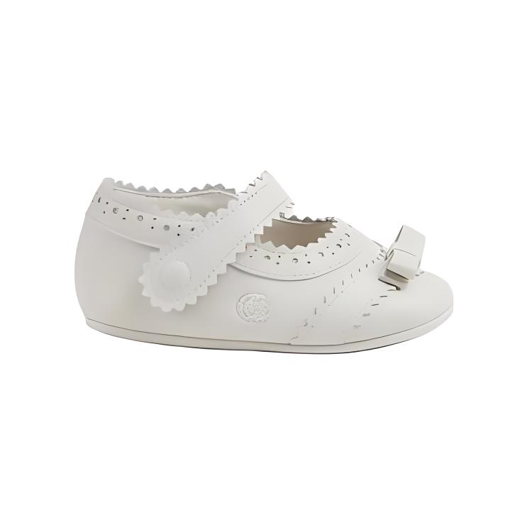 Order (TD) Gucci 白色平底扣装饰扇形边饰休闲鞋 779150-BLN00-9050