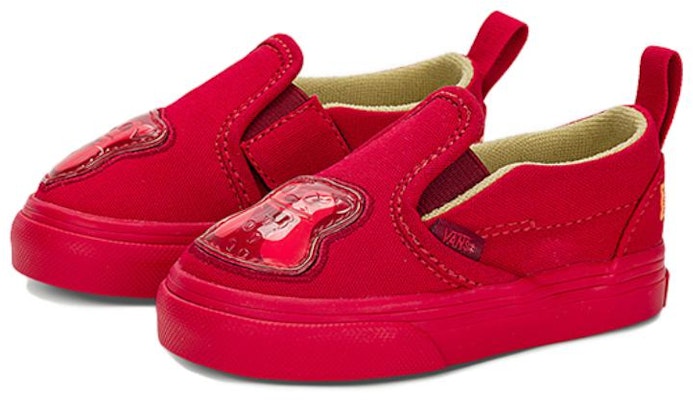 (Toddler) Haribo x Vans Classic Slip-On V 'Goldbears' VN0009R8RED Lookbook (Toddler) Haribo x Vans Classic Slip-On V 'Goldbears' VN0009R8RED