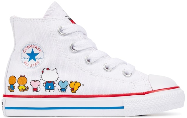(Toddler) Hello Kitty x Converse Chuck Taylor All Star Canvas Hi 'White' 762946F Buy (Toddler) Hello Kitty x Converse Chuck Taylor All Star Canvas Hi 'White' 762946F