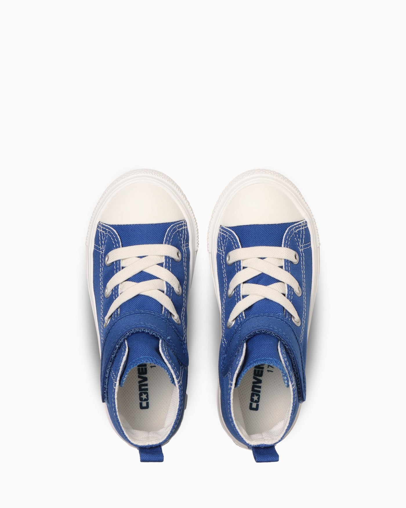 Lookbook (TD) キッズ コンバース オールスター ライト V-1 ハイ スニーカー ブルー 37302970