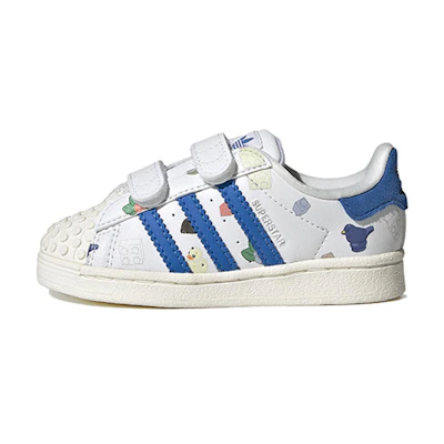 (TD) LEGO adidas Superstar CF 'Bricks And Figurine - White Royal Blue'