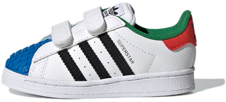(Toddler) LEGO x adidas Superstar CF 'White Red Blue' H03969 Buy (Toddler) LEGO x adidas Superstar CF 'White Red Blue' H03969