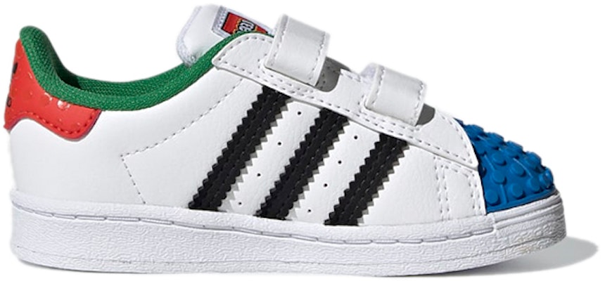 (幼童) LEGO x adidas Superstar CF「白紅藍」H03969 Order (幼童) LEGO x adidas Superstar CF「白紅藍」H03969