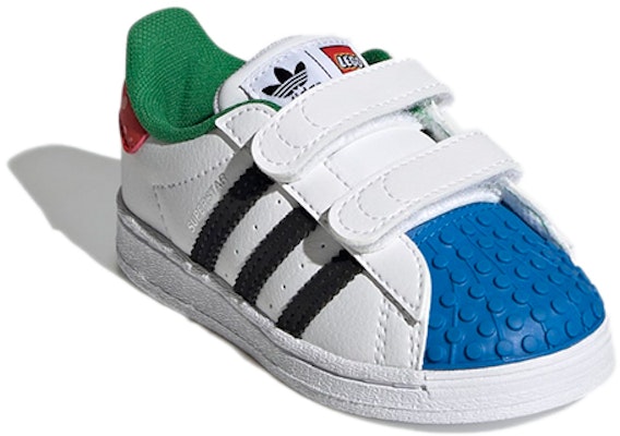 (幼童) LEGO x adidas Superstar CF「白紅藍」H03969 Lookbook (幼童) LEGO x adidas Superstar CF「白紅藍」H03969