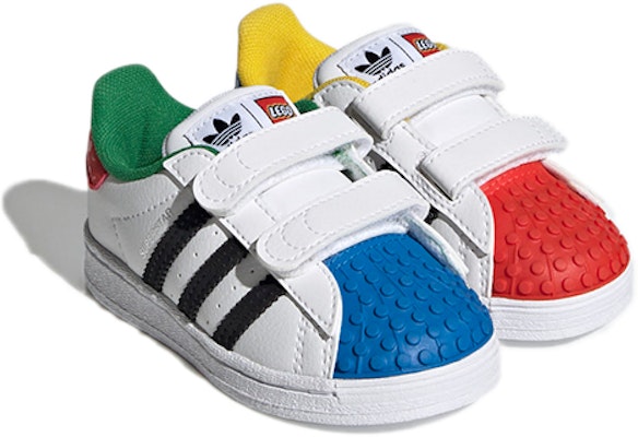 (幼童) LEGO x adidas Superstar CF「白紅藍」H03969 Shop (幼童) LEGO x adidas Superstar CF「白紅藍」H03969