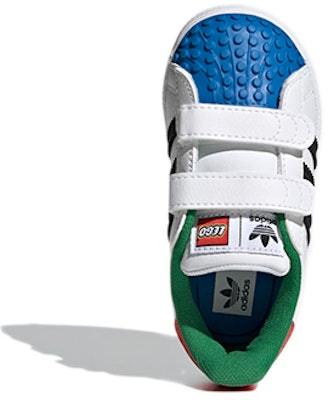 (幼童) LEGO x adidas Superstar CF「白紅藍」H03969 Details for (幼童) LEGO x adidas Superstar CF「白紅藍」H03969